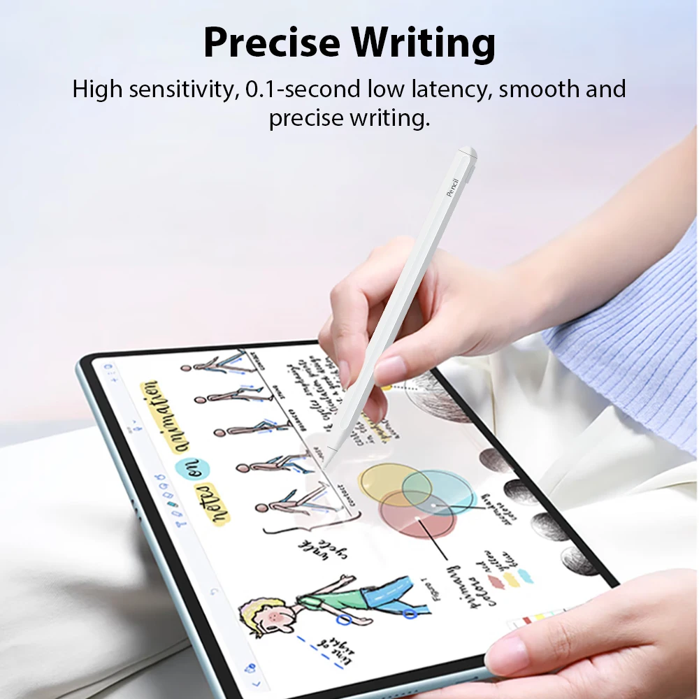 Фото Стилус для Apple Pencil iPad A16 Pro 13 11th M5 M4 12.9 Air 11 M3 M2 5 4 8 10 9 10th 9th Generation Mini 6 7 A17 Сенсорные ручки №2