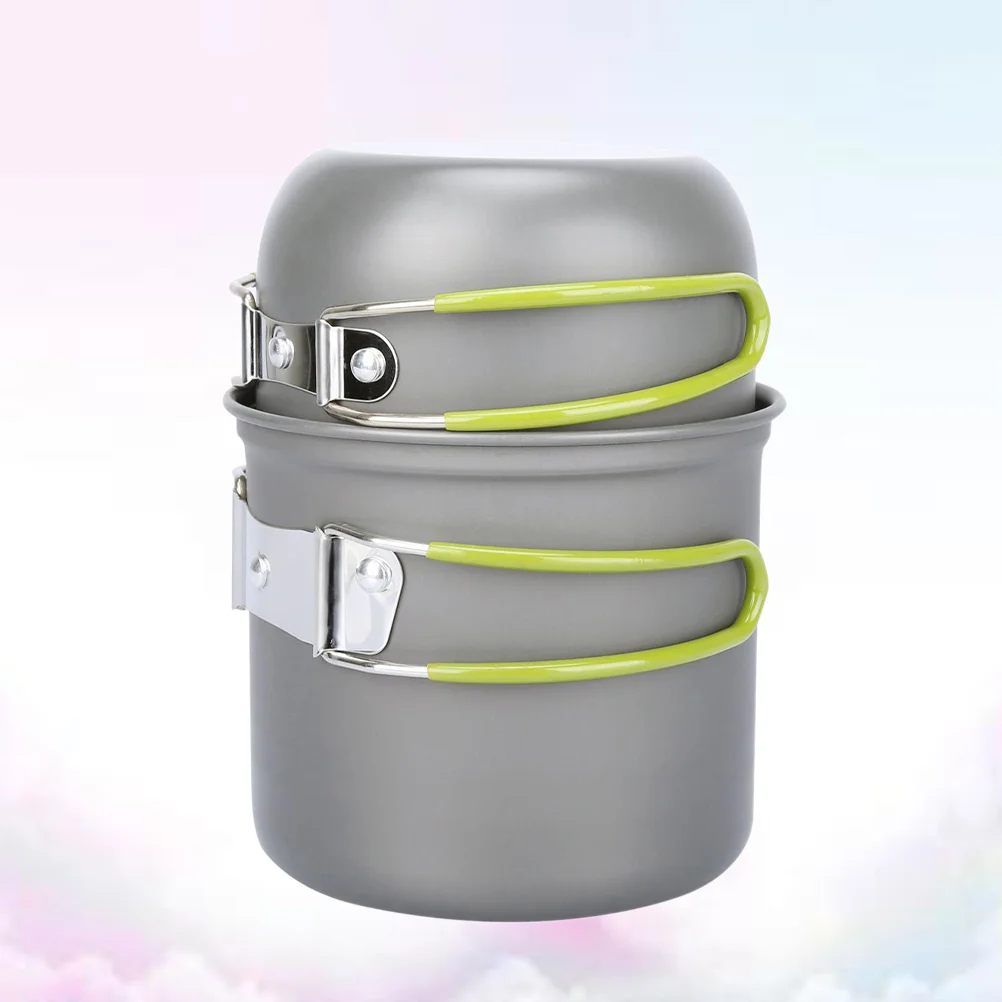 

Camping Stove Pot Set Portable Eifficient Practical Cooker Set Supply Pot Wood Stove for Hiking Camping