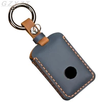 genuine leather handmade car key cover key case for mazda 3 alexa cx4 cx5 cx8 2019 2020 3button smart remote car key