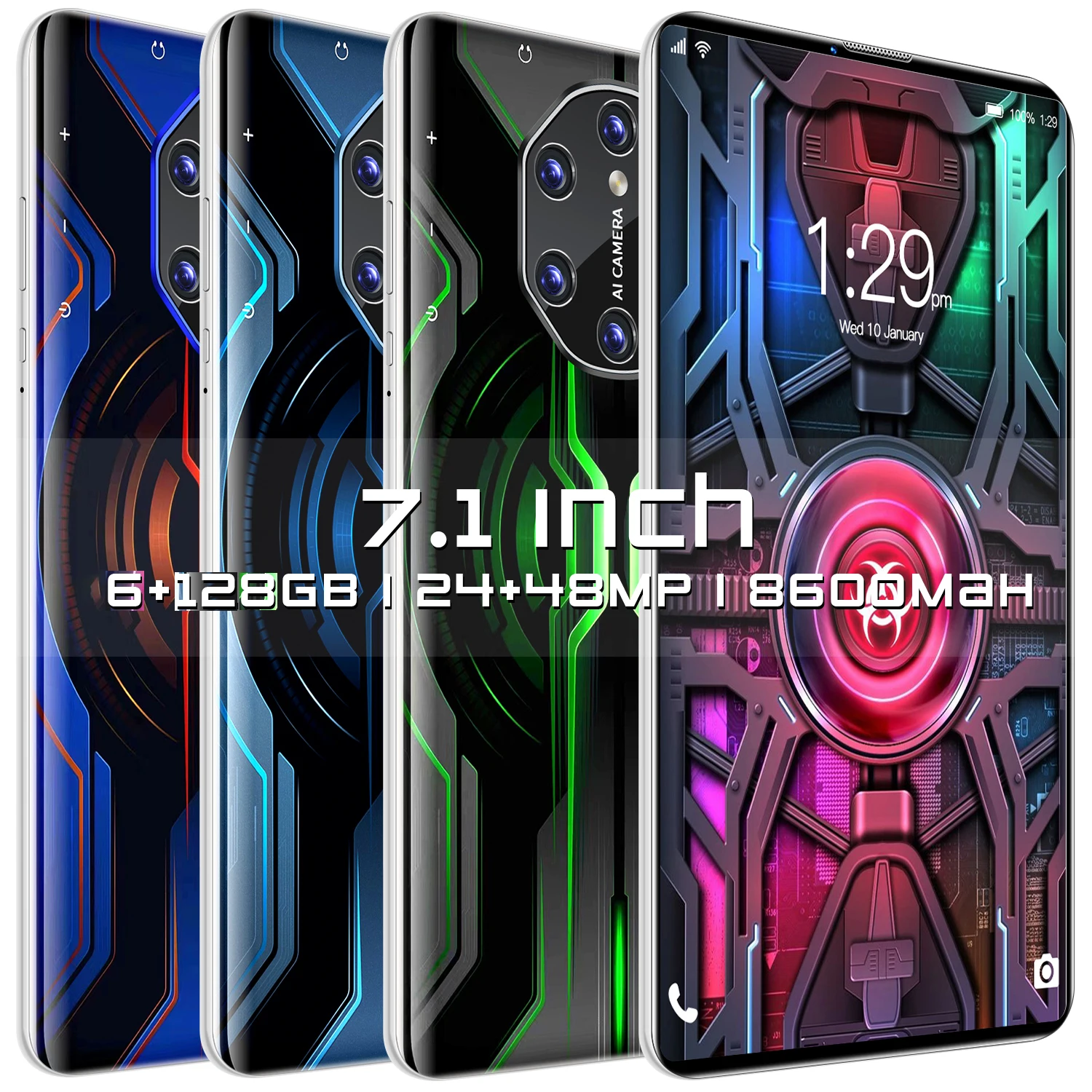 Планшет X80 Pro 7 1 дюйма 8600 мАч 6 + 128 ГБ Android 12 |
