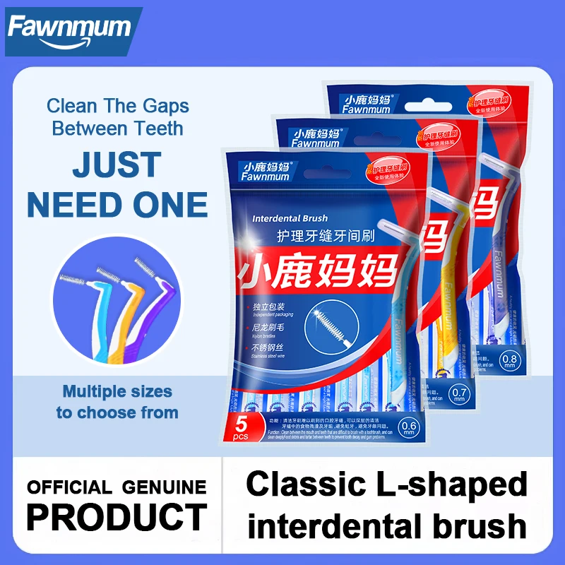 Fawnmum межзубная щетка L-типа для стоматологической ортодонтики очистка в