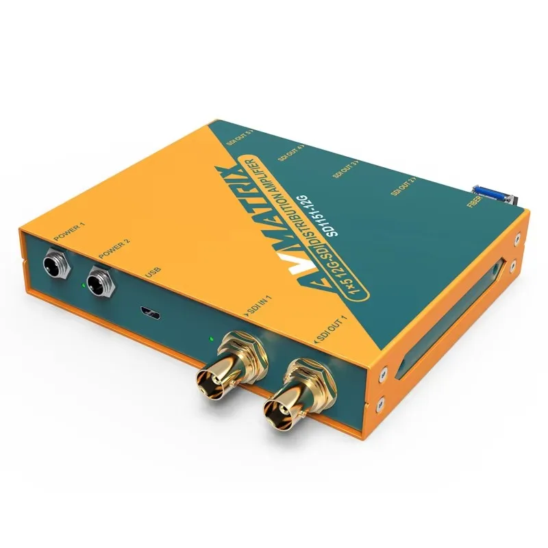 Avmatrix SD1151-12G Один вход на пять выходов 12G-SDI запирающий распределительный усилитель