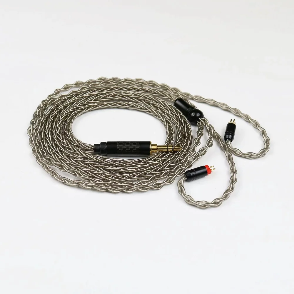 

Eight-strand single crystal copper silver-plated earphone upgrade cable 2.5/3.5/4.4mm MMCX/2PIN/QDC IM SE846 SE535 IE80