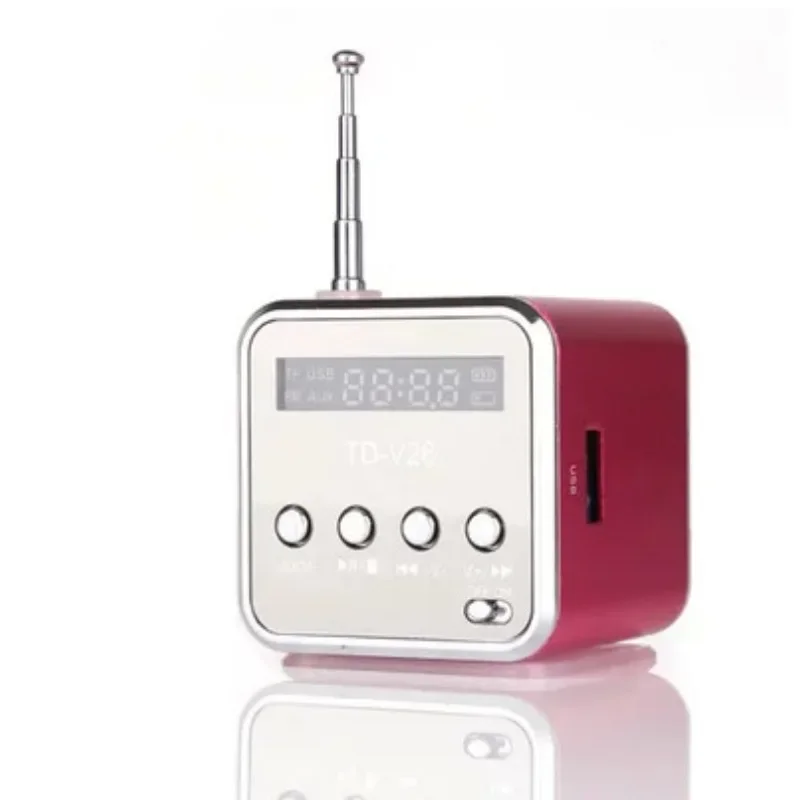 Фото TDV26 Мини-радио Цифровой Портативный Bluetooth-динамик Звуковые коробки С Am FM-радиоприемником Поддержка SD TF-карты для Mp3-плеера №4