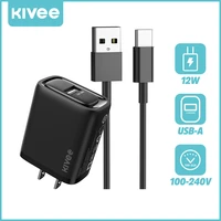 kivee usb type c charger ac12s phone charge data line for samsung xiaomi huawei euus fast charger adapter for iphone 13 pro max