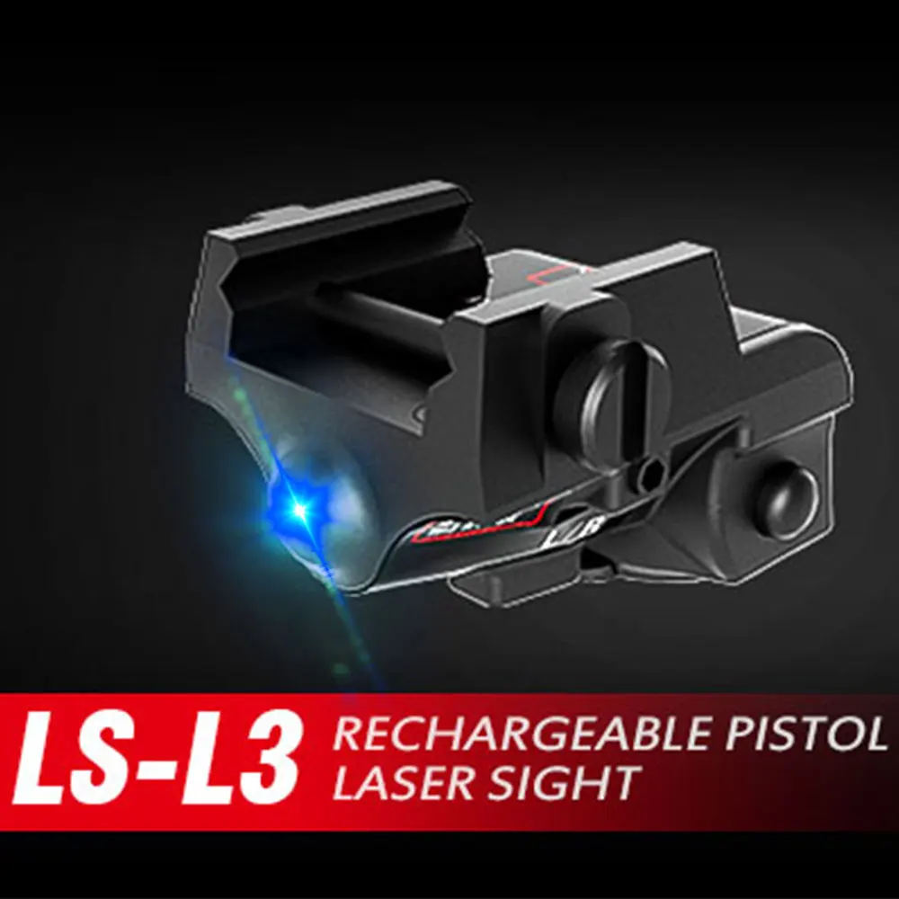 

Tactical Micro USB Charging Blue Green Laser Sight For Pistol Glock 17 19 Taurus G2C 9mm CZ P10 Self Defense