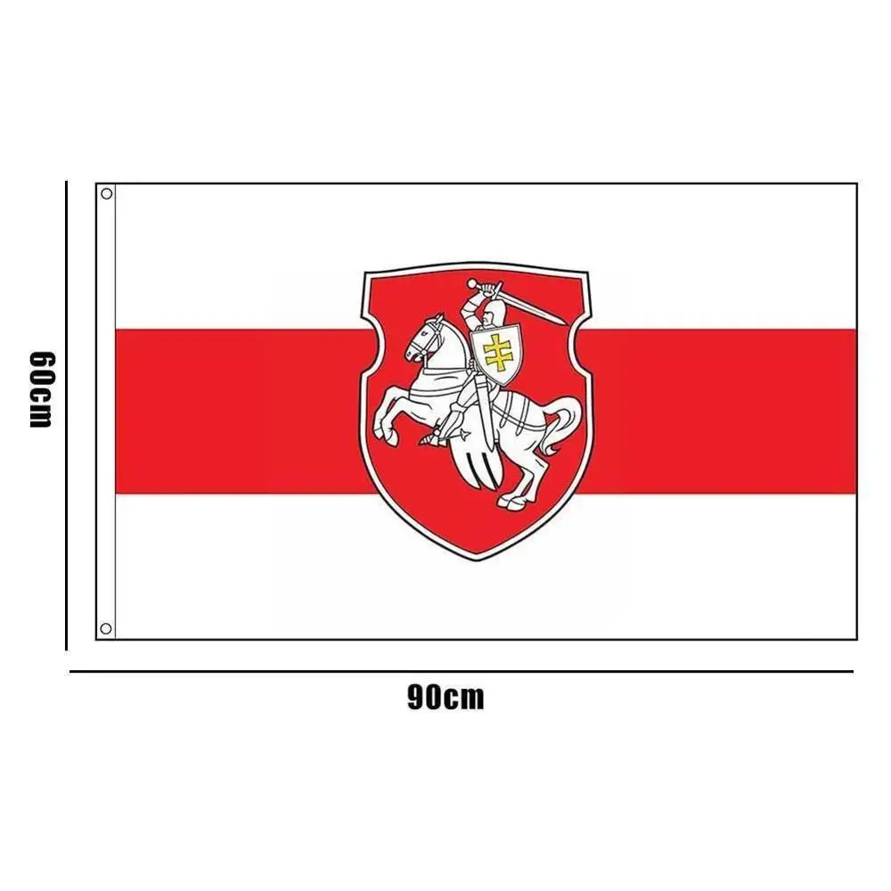Флаг из Беларуси Белый Красный рыцарь пгония ФЛАГ 150x90 см 60x90 120x180 Прямая поставка
