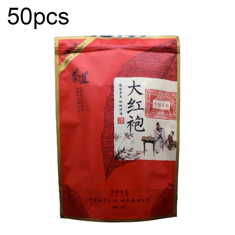

500 г, китайский чайный набор Dahongpao, перерабатываемый упаковочный пакет, герметичный упаковочный пакет Dahongpao, пластиковый пакет на молнии