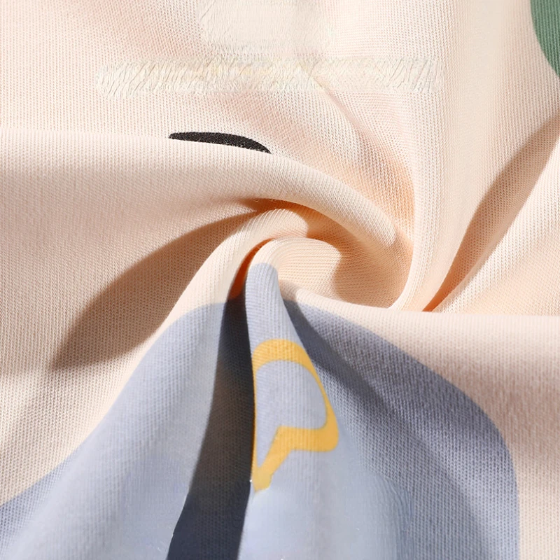 New 2023 Pajamas Women Summer Cotton Short-sleeved Cute and Sweet Casual Can Be Worn Outside Home Service Suit with Round Neck