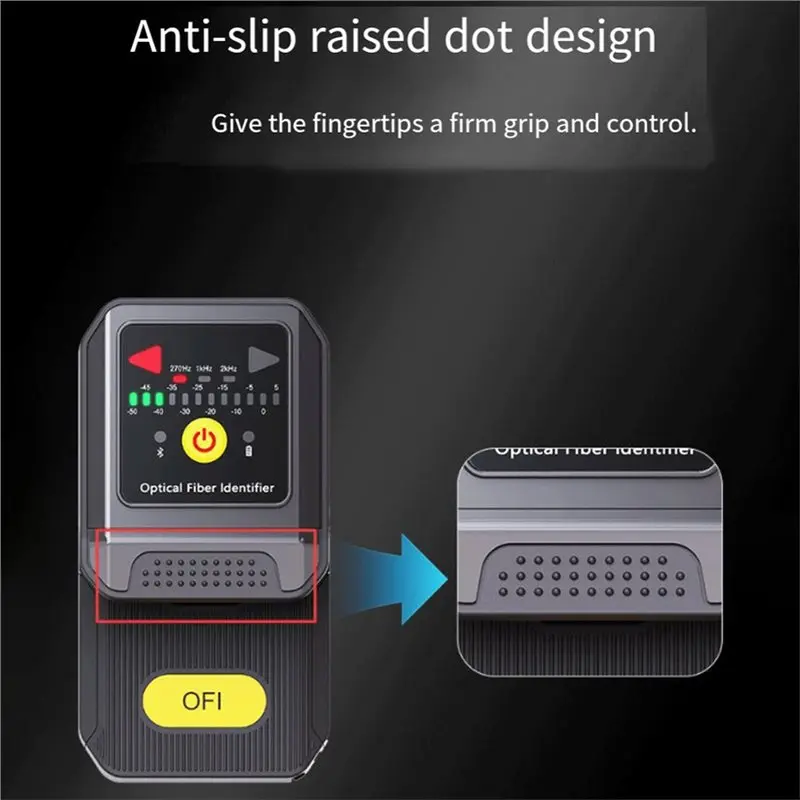 Фото Визуальный дефектоскоп для оптоволоконных кабелей ABSY Mini YYS-430, идентификатор активных оптоволоконных линий 800-1700 нм №4