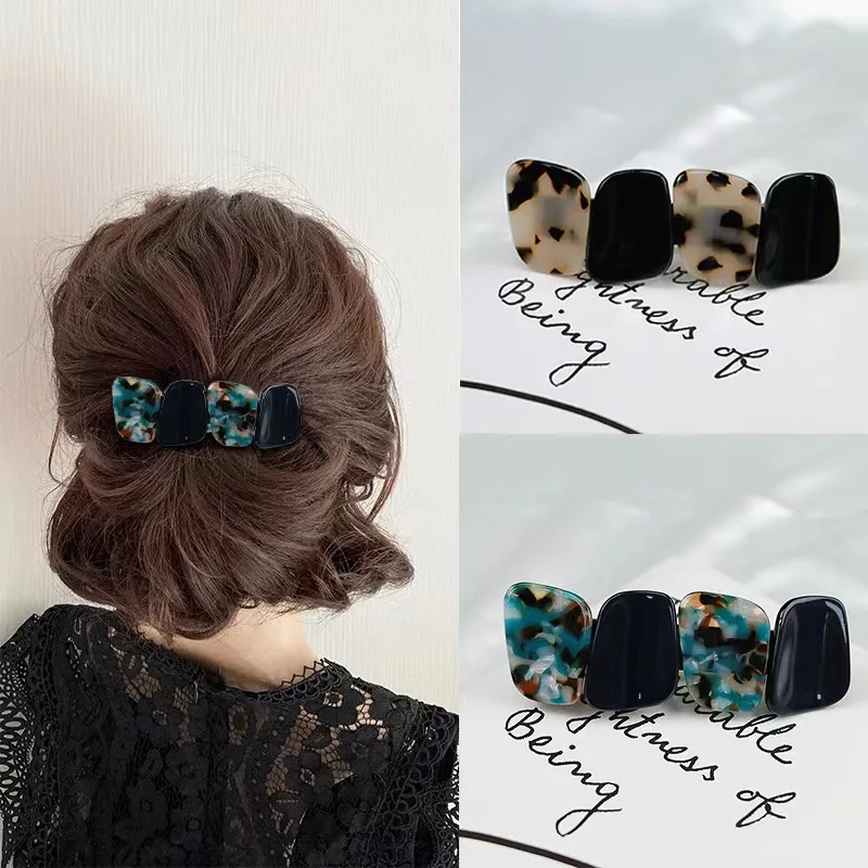 Yanfei Темперамент Изящный Элегантный Ацетат Назад Голова Длинный Зажим Низкий