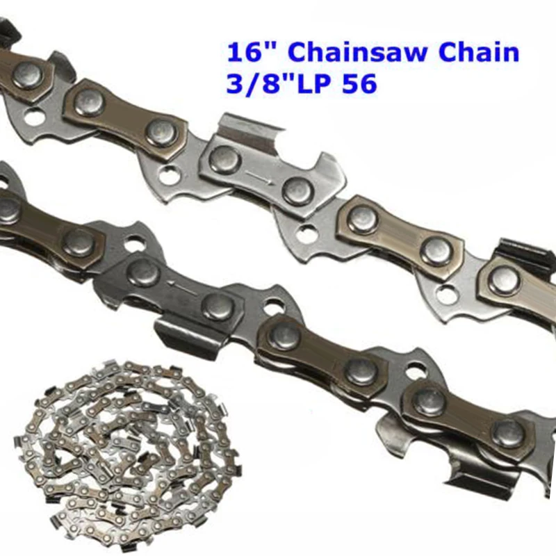 

16 Inch 56 Drive Links Chainsaw Saw Chain Blade 3/8"LP .050 Gauge Wood Cutting Chainsaw Parts Replacement Saw Mill Chain