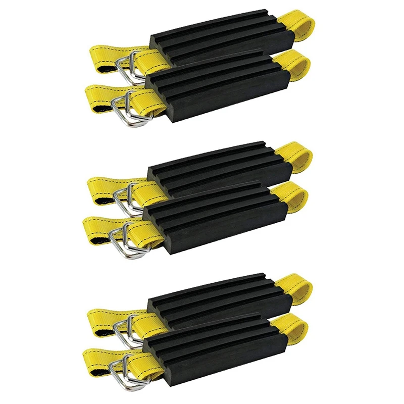 

2 Pair Snow Anti Skid Tire Blocks , Mud and Sand Tire Traction Device, -for Trucks, SUVs and Cars, Easy to Install