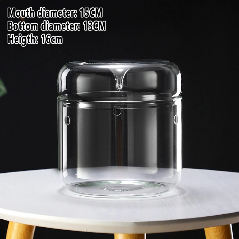 

Стеклянный мини-террариум "Росы"