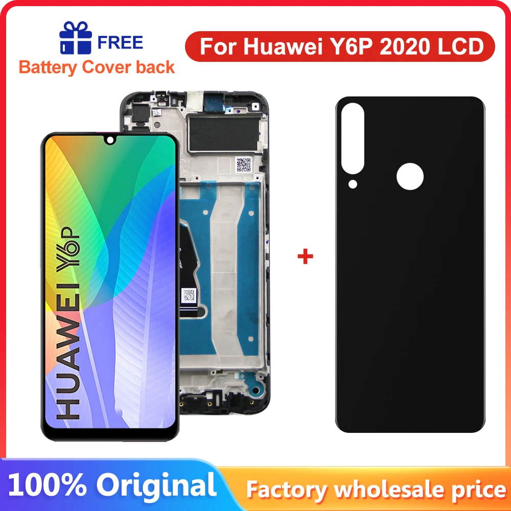 Оригинальный ЖК-дисплей 6,3 'для Huawei Y6P 2020 + сменный сенсорный экран для Honor 9A, экран для телефона, ЖК-дисплей