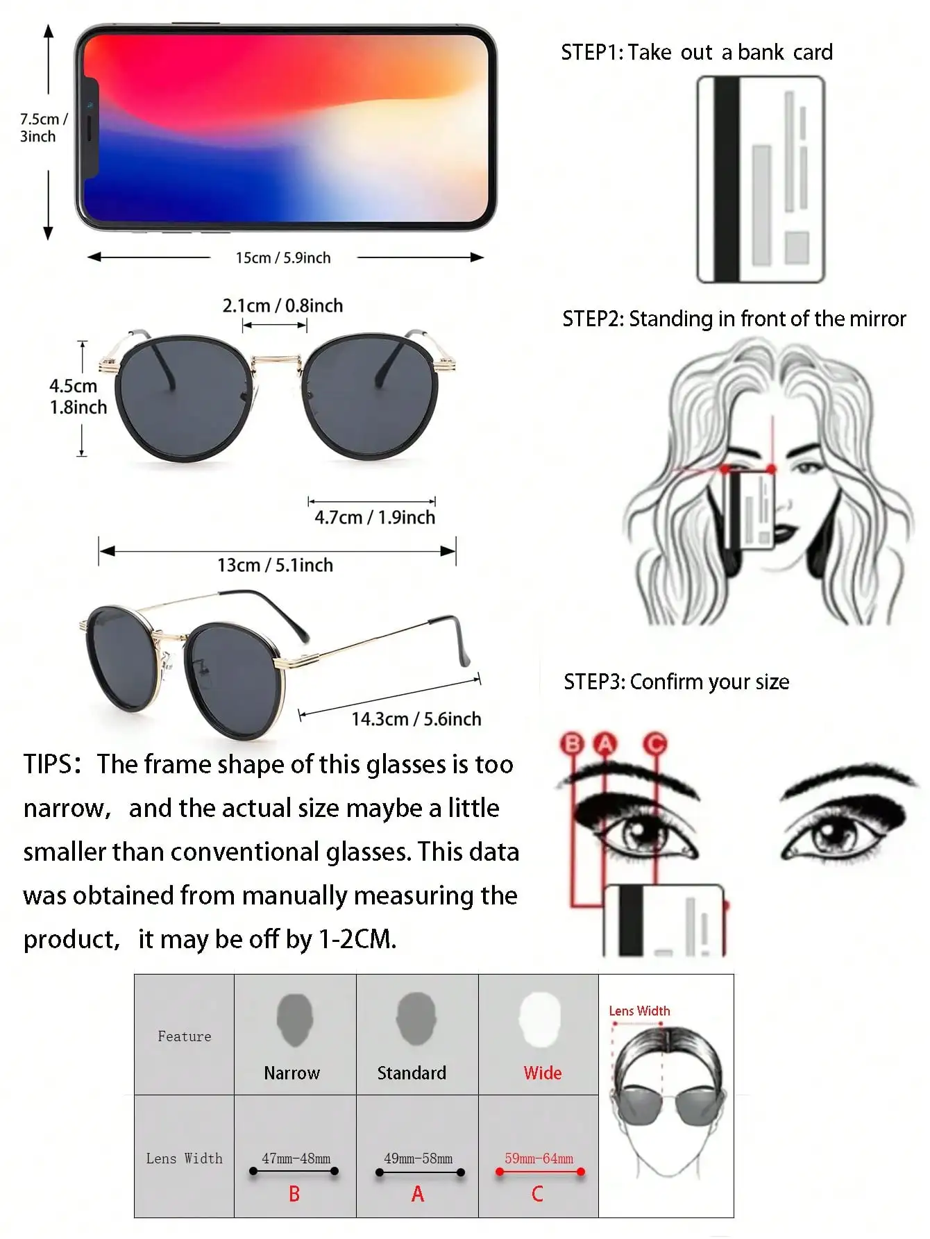 2 шт. Винтажные Солнцезащитные очки в металлической оправе
