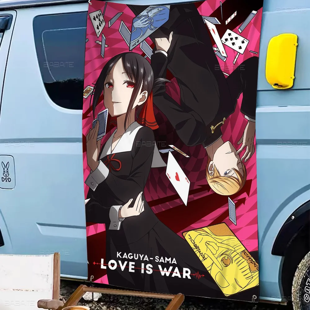 Аниме Кагуя Сама Love Is War красочный флаг настенный богемный баннер Мандала