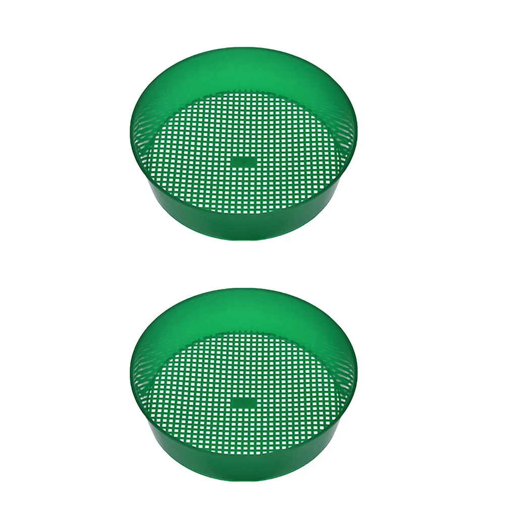 

2 PCS Tool Tools For Kids Plastic Sieve Stone Riddle Sifter Rocks Filter