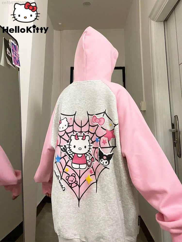 Женская толстовка с капюшоном в стиле хип-хоп