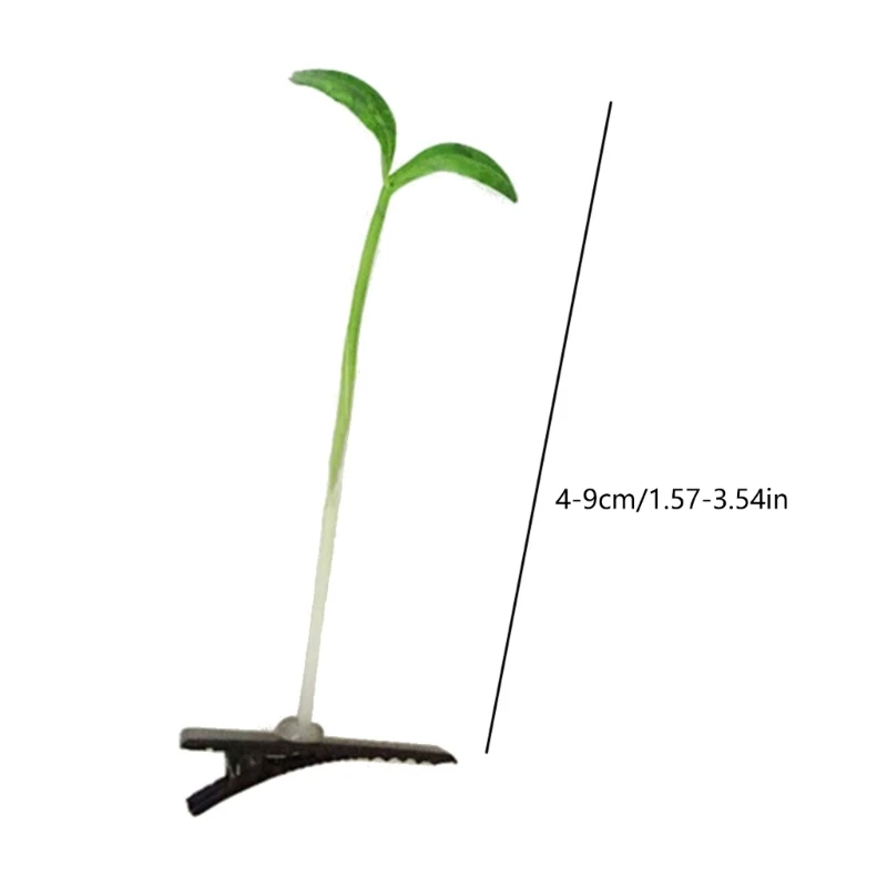 Заколки для утконоса трава растение волосы боковой зажим росток фасоли заколки