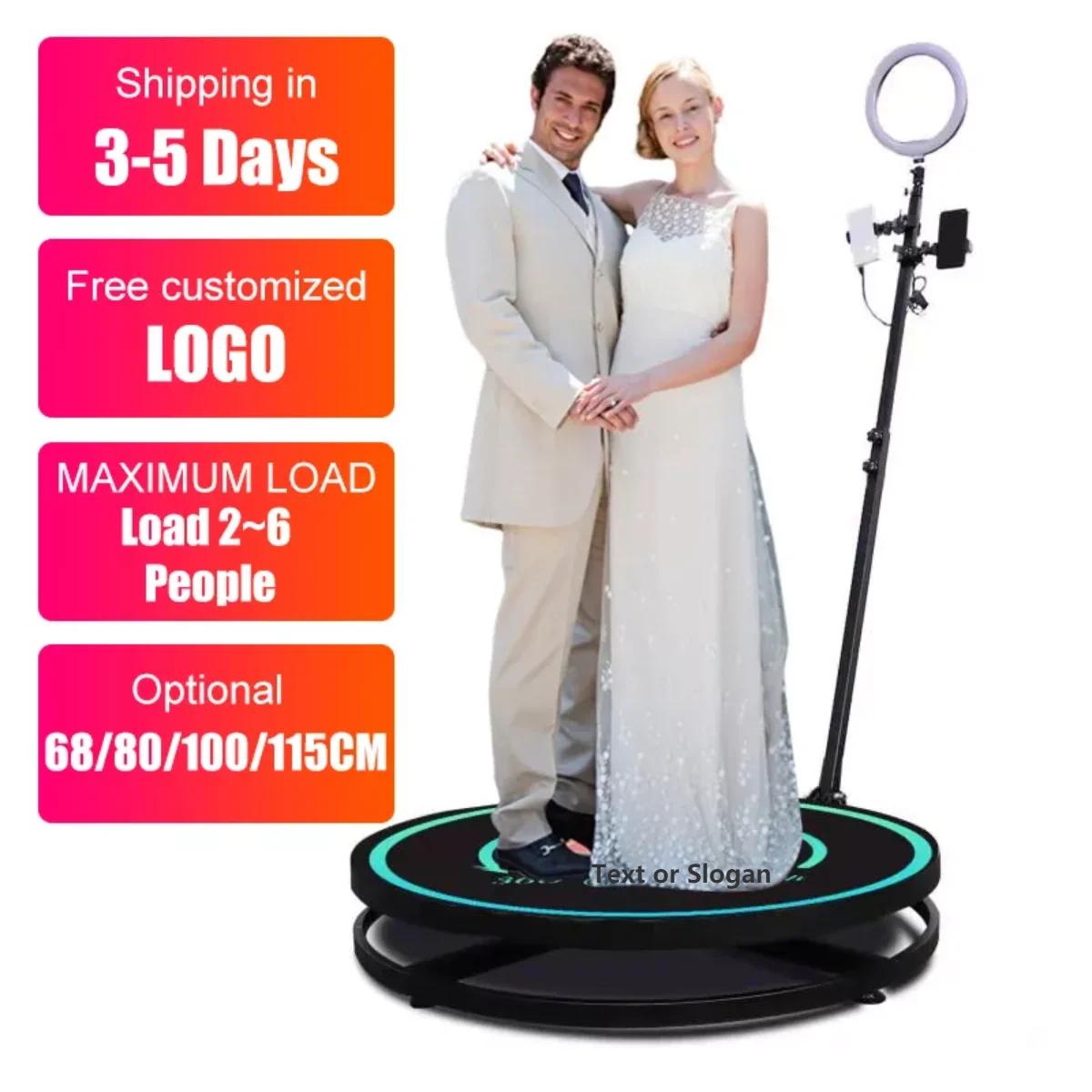 

2021 New 360 Photo Booth Automatic Photobooth Mini Mirror Revospin Photo Booth Frame