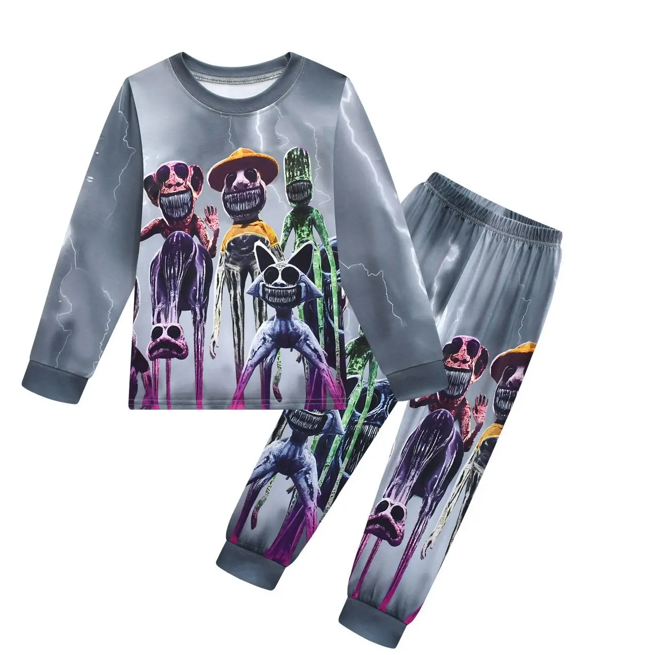 Костюм на Хэллоуин Zoonomaly с изображением монстра кота Детский комплект из