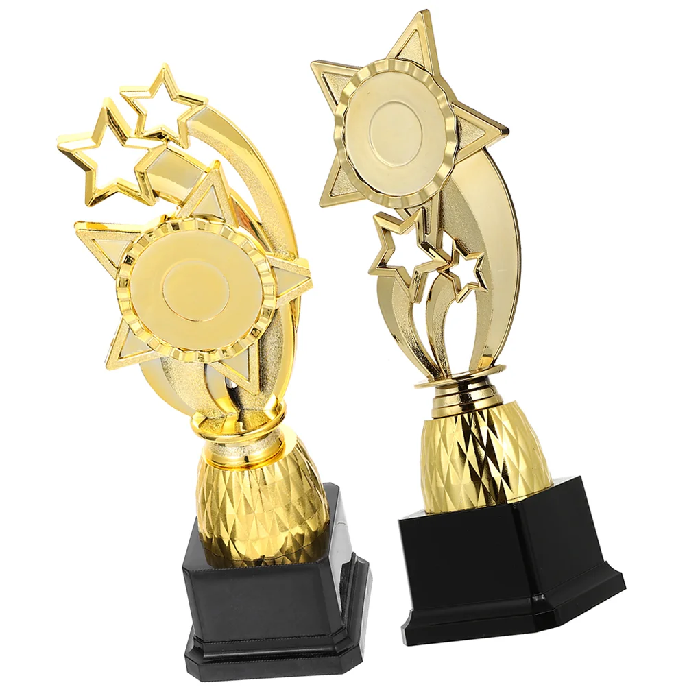 2 Pcs Party Award Trophy Mini Trophy Children Award Trophy Ceremony Trophy Cup Celebration Trophy Cup Childrens Gifts