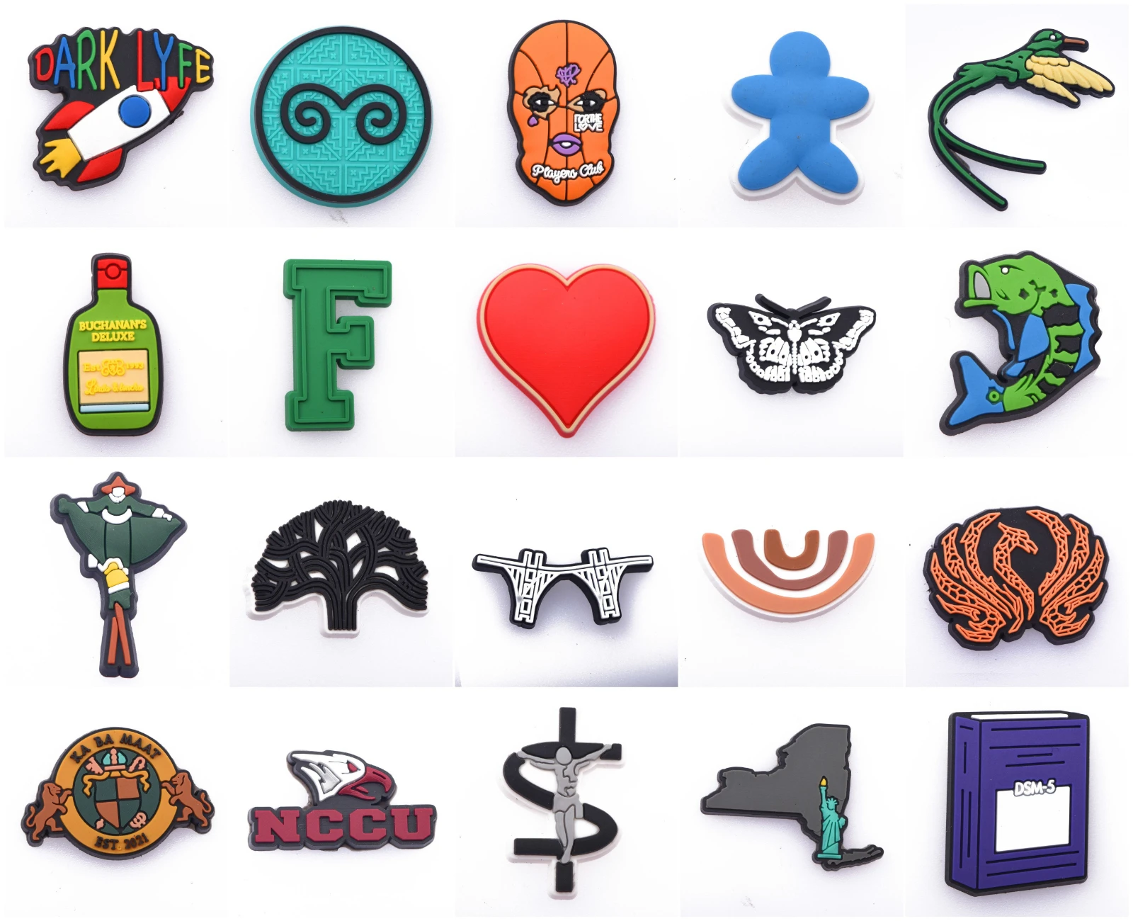 New Custom 1pcs Shoe Decoration Croc Charms For Clogs Bracelets Accessories For Adults Birthday Gifts