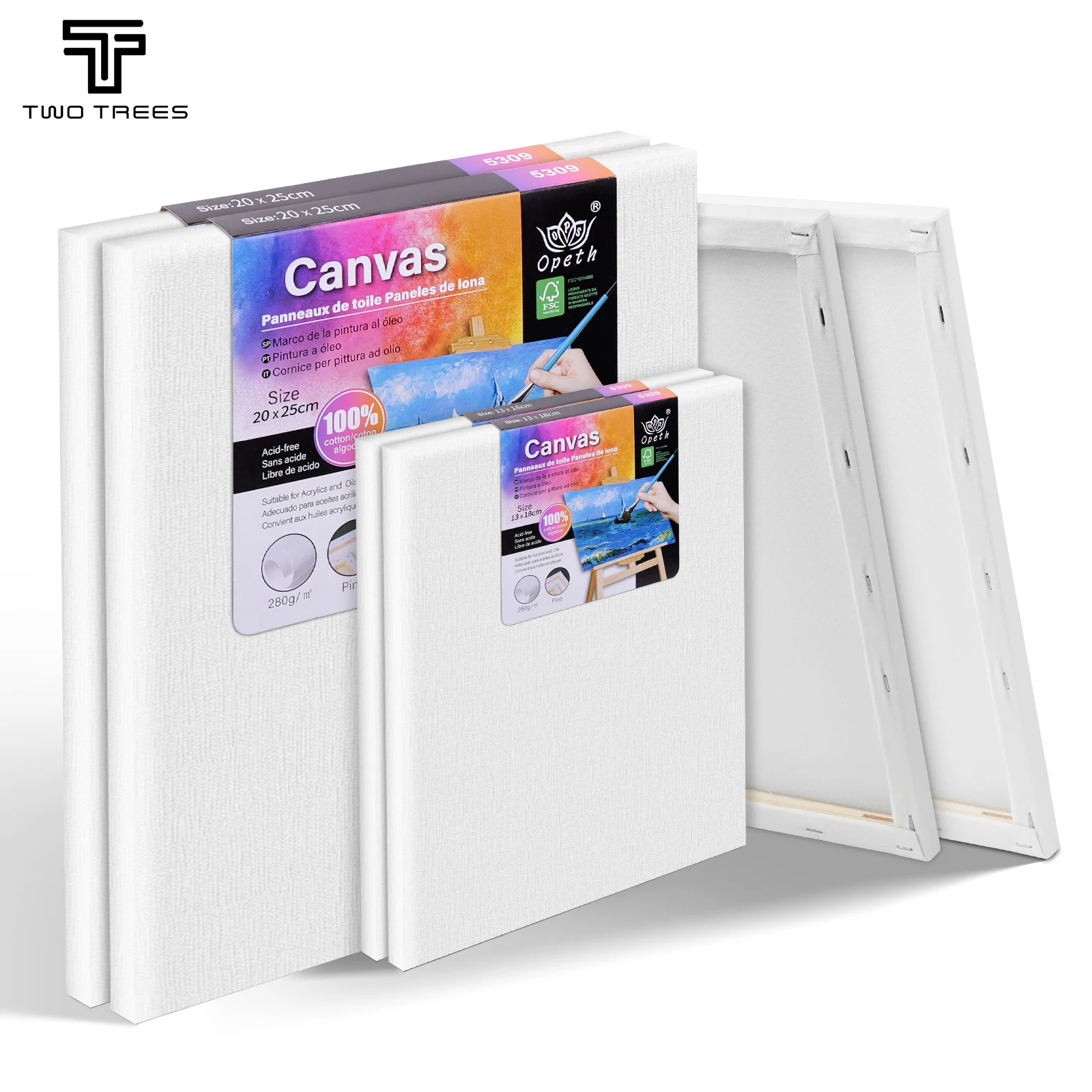 Пустая хлопковая фоторамка из чистого хлопка холст картон для лазерной