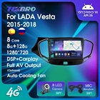Автомагнитола TIEBRO, 2Din, Android 10, для LADA Vesta 2015-2018, 8G + 128G, GPS-навигация, стереоприемник, Авторадио, автомобильный мультимедийный плеер