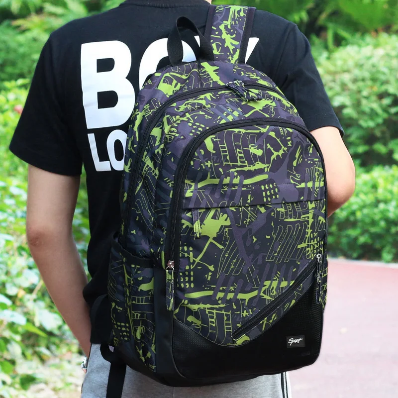 Fashion camouflage schoolbags lightweight nylon school bags Men women laptop backpacks Waterproof school backpack for teenagers
