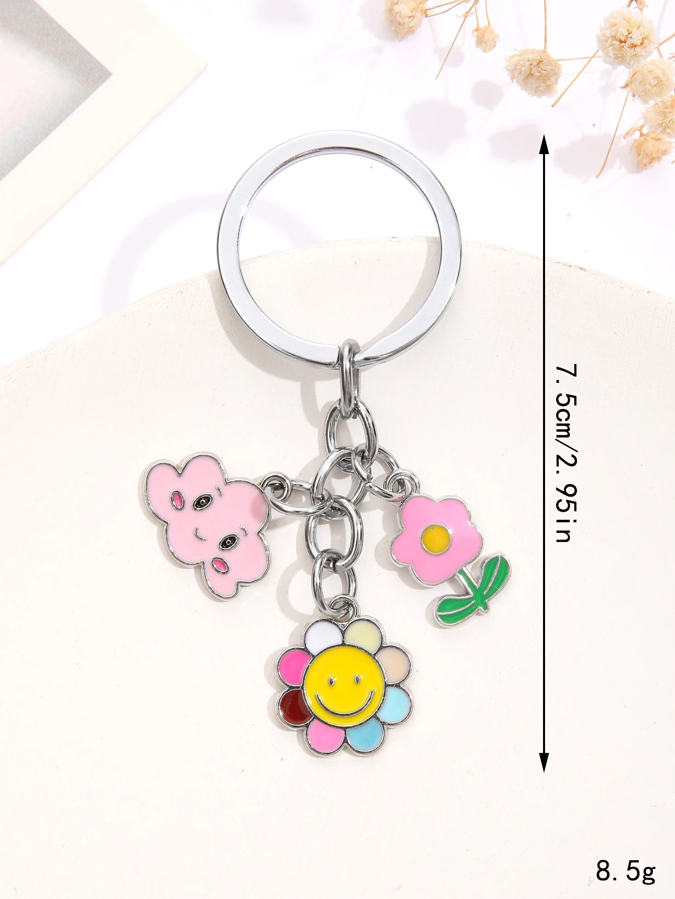 20шт брелок с подвеской в виде солнечного цветка для подарков кошельков школьных