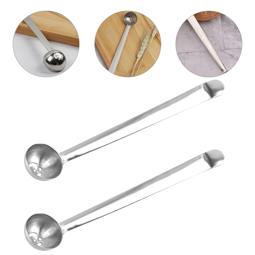 

Spoon Serving Spoons Jar Stainless Steel Olive Pickle Slotted Strainer Hole Drain Onion Caper Tools Fork Set Canisters Forks