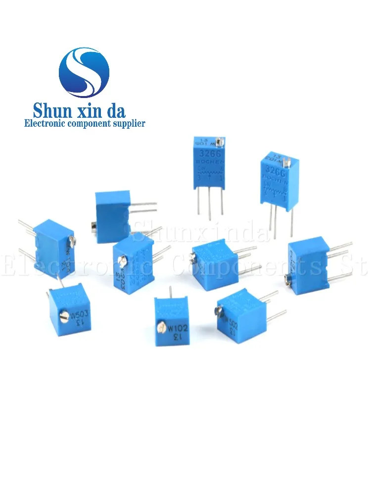 10 шт. 3266 Вт 10K 1K 2K 5K 20K 50K регулируемый прецизионный потенциометр 100K 200K 500K 103 1M 101 201 501