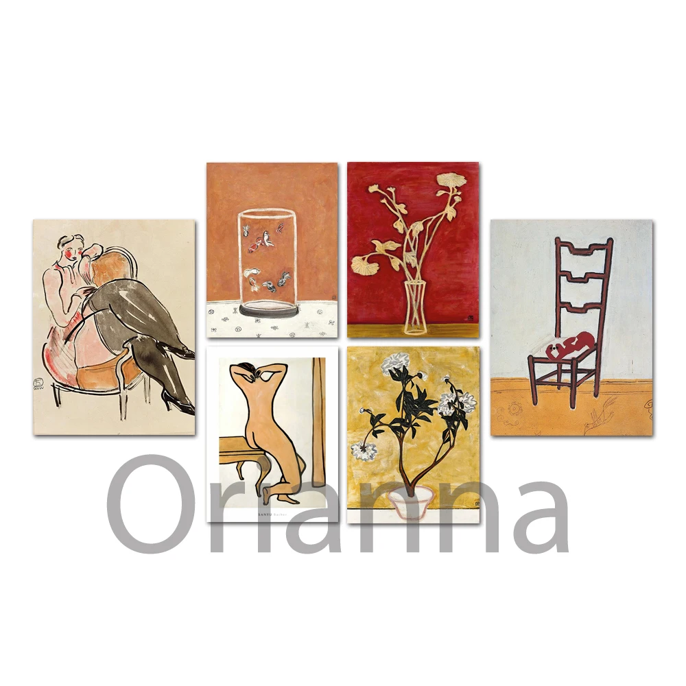 Японская Художественная печать-Sanyu Print-Японская печать японский постер-японская