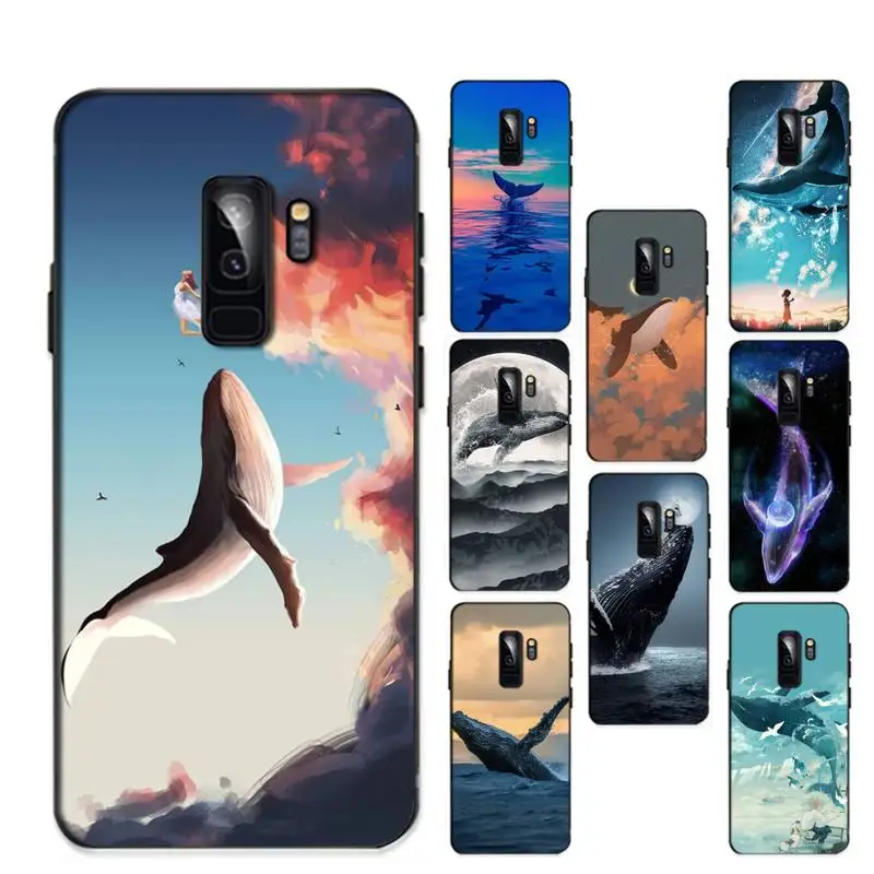 

Whale Fish Wave Sea Phone Case For Samsung Galaxy S 20lite S21 S21ULTRA s20 s20plus for S21plus 20UlTRA
