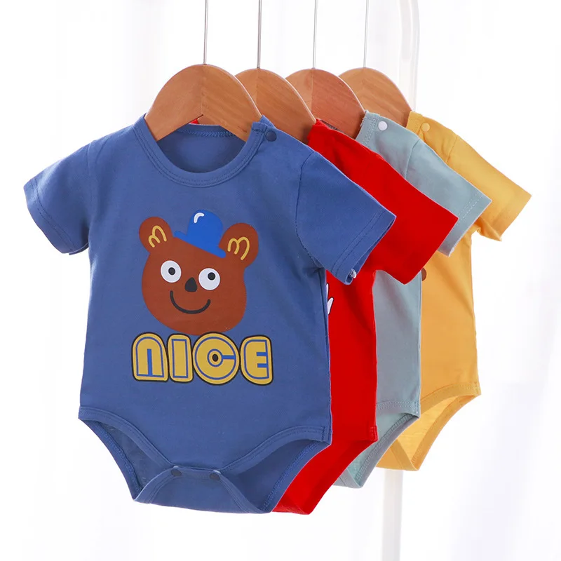 Baby Bodysuit For Newborns Cotton Infant Short Sleeve Newborn Baby Rompers Jumpsuit Summer Cartoon Casual Baby Boy/Girl Clothes jkbbsets new 2018 baby rompers baby boy clothing cotton newborn baby girl clothes long sleeve cartoon infant newborn jumpsuit