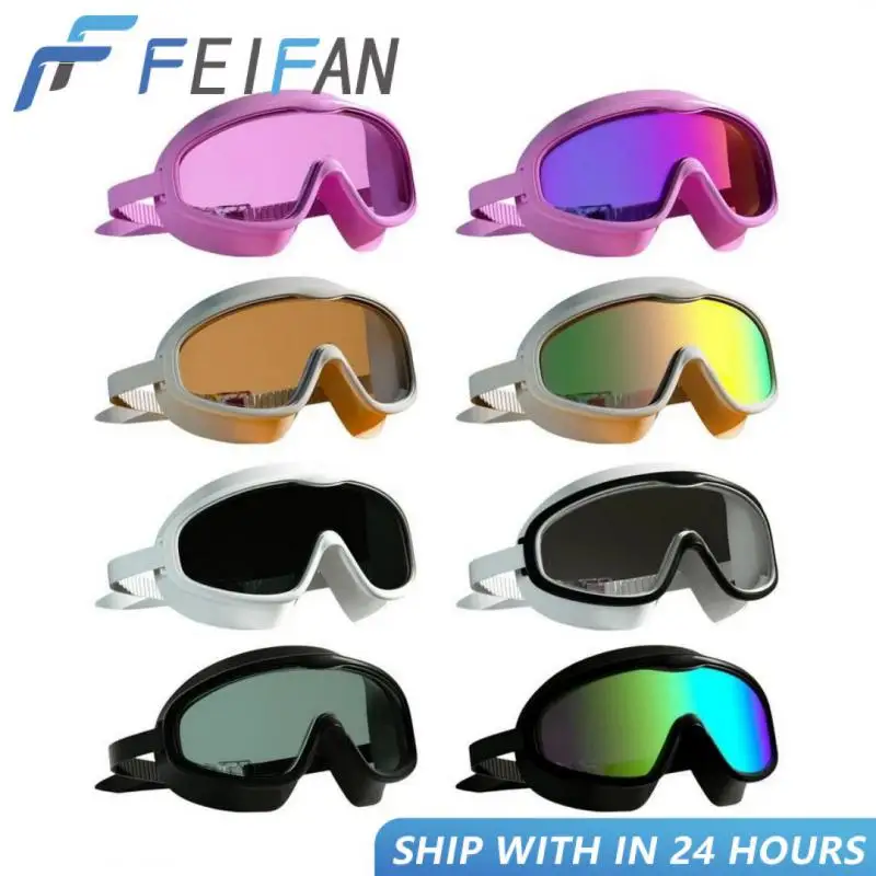 

Swimming Goggles Adult Anti-fog HD Large Frame Eyewear Swimming Glasses Professional Adjustment Headband Water Sports Glasses
