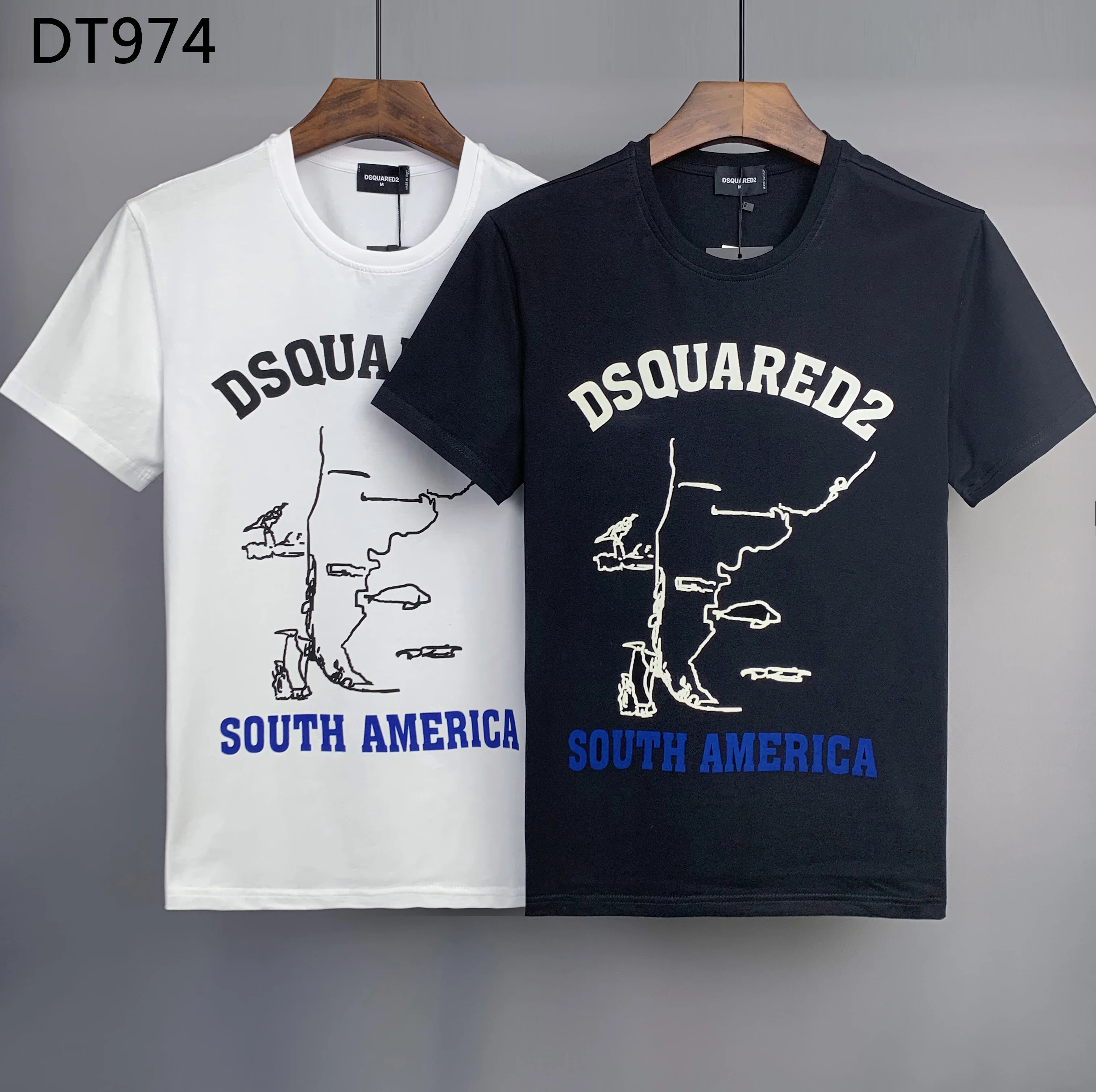 

Dsquared2 Brand Mens Summer T-Shirt Mens Fashion Casual DSQ Print Short Sleeve T-Shirt High Quality Cotton Couple Tee Streetwear