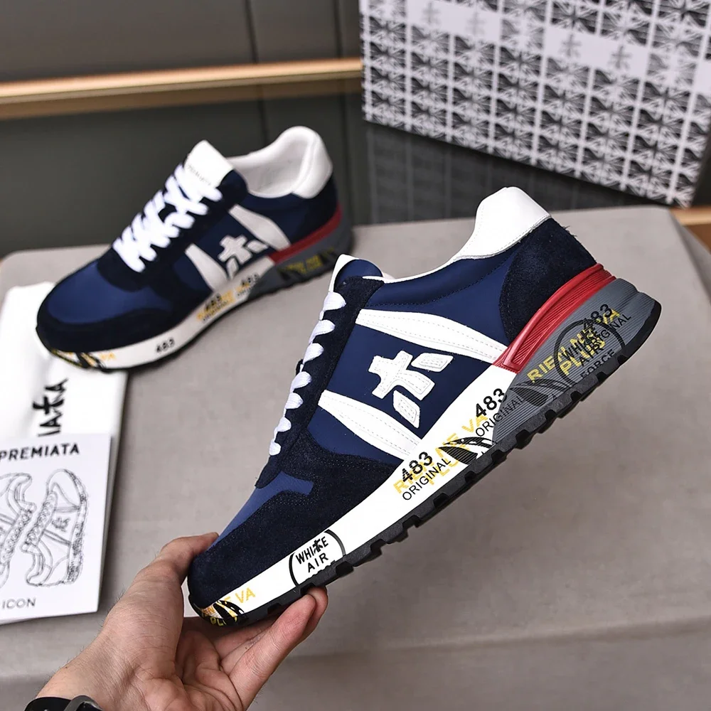 PREMIATA/мужская легкая роскошная простая модная спортивная обувь в стиле ретро