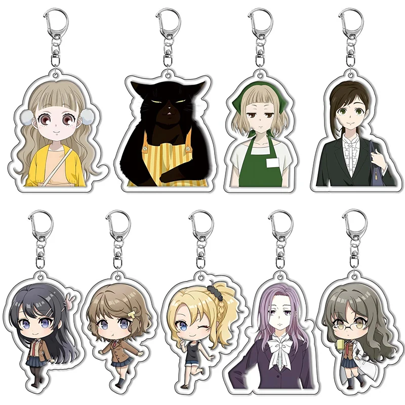 

Anime The Masterful Cat Is Depressed Again Today Keychain Cute Dekiru Neko Wa Kyou Mo Yuuutsu Pendant Car Key Ring Accessories