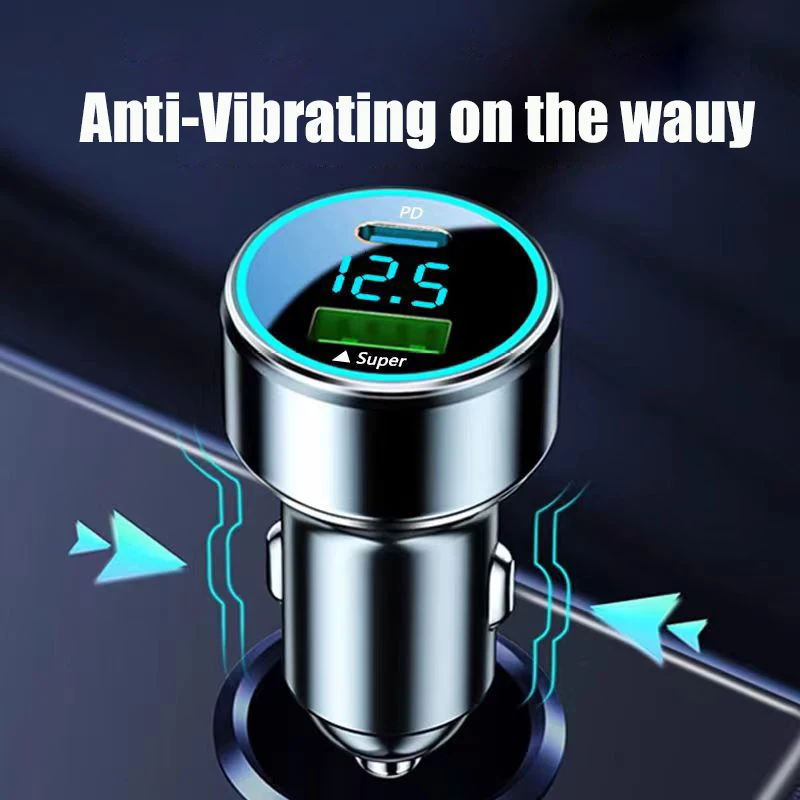 Автомобильное Зарядное Устройство Usb C Адаптер 180 Вт Сверхбыстрая Зарядка С