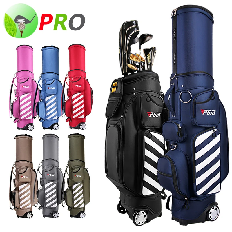 Retractable! PGM Golf Men Sports Standard Wheel Bag 125cm Women Multifunctional Air Aviation Thermostatic Bag with Password Lock