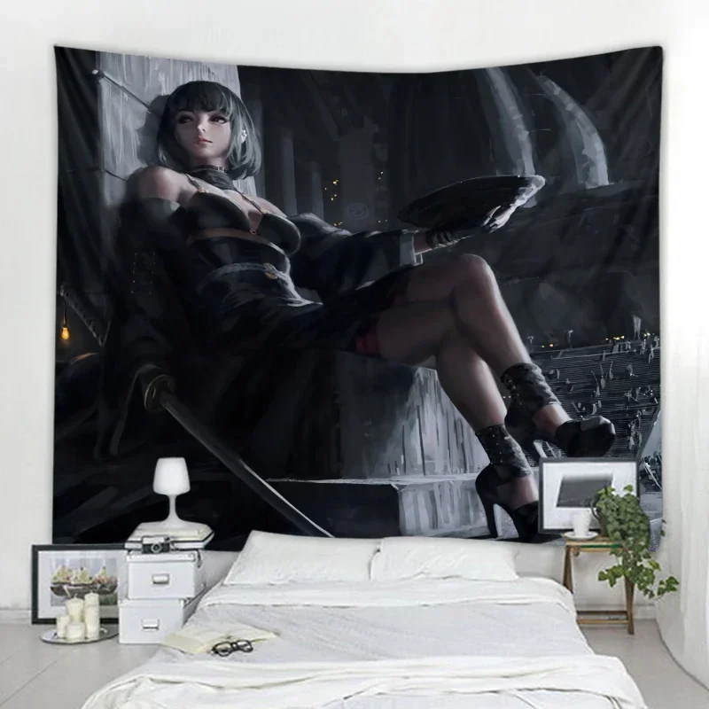 Ghost Blade By Wlop красивая девушка гобелен фоновое украшение настенное общежитие