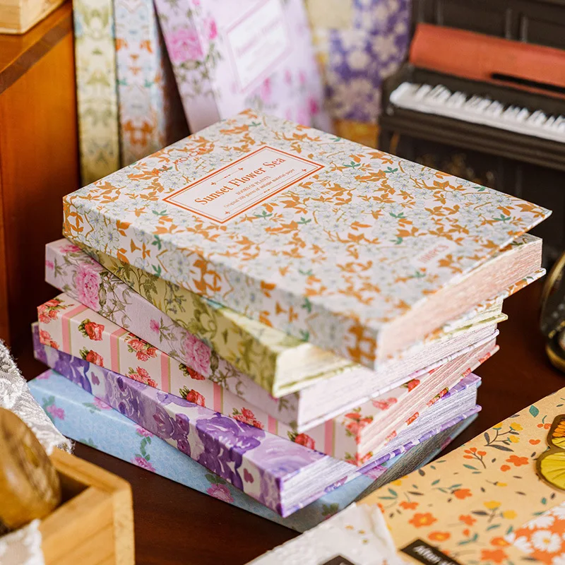 

100 Sheets The Books Of Plants Floral Memo Pad 100*140mm Colorful Message Note DIY Background Decoration Supplies