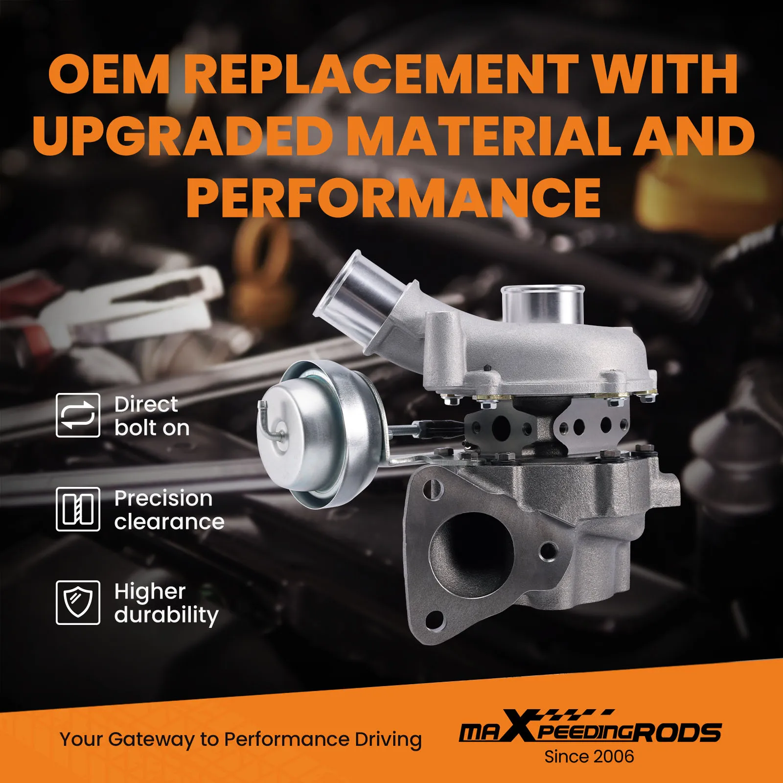 Заготовка турбокомпрессора VT16 для Mitsubishi Triton L200 2.5L 2010- 1515A170 VAD2002