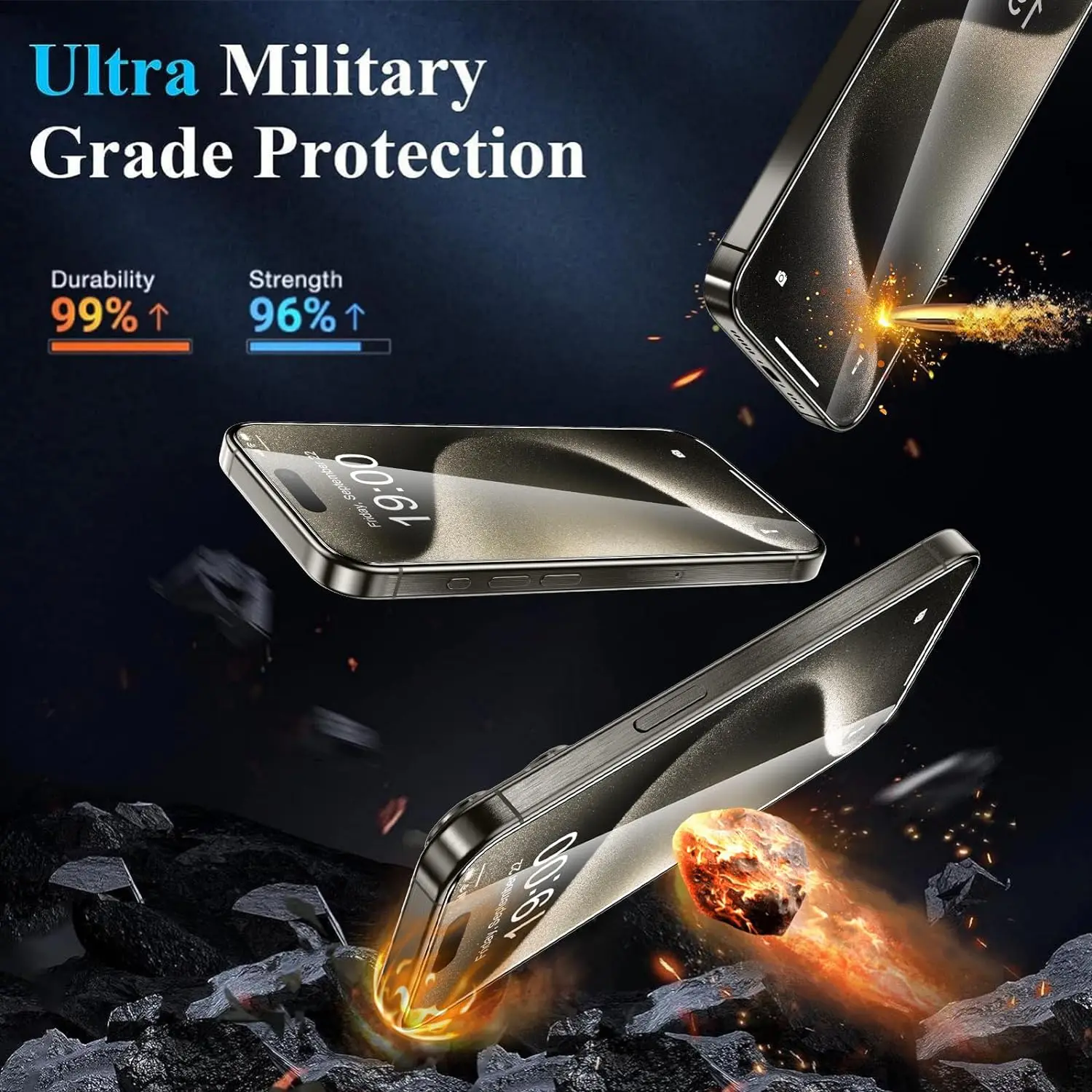 2 шт. 9H премиум стекло для iPhone 16 Pro Max 15 14 Plus защита экрана из закаленного стекла Ifone