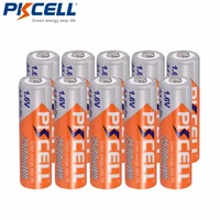 10 x pkcell bateria aa battery ni zn 1 6v 2500mwh nickel zinc aa rechargeable battery batteries baterias