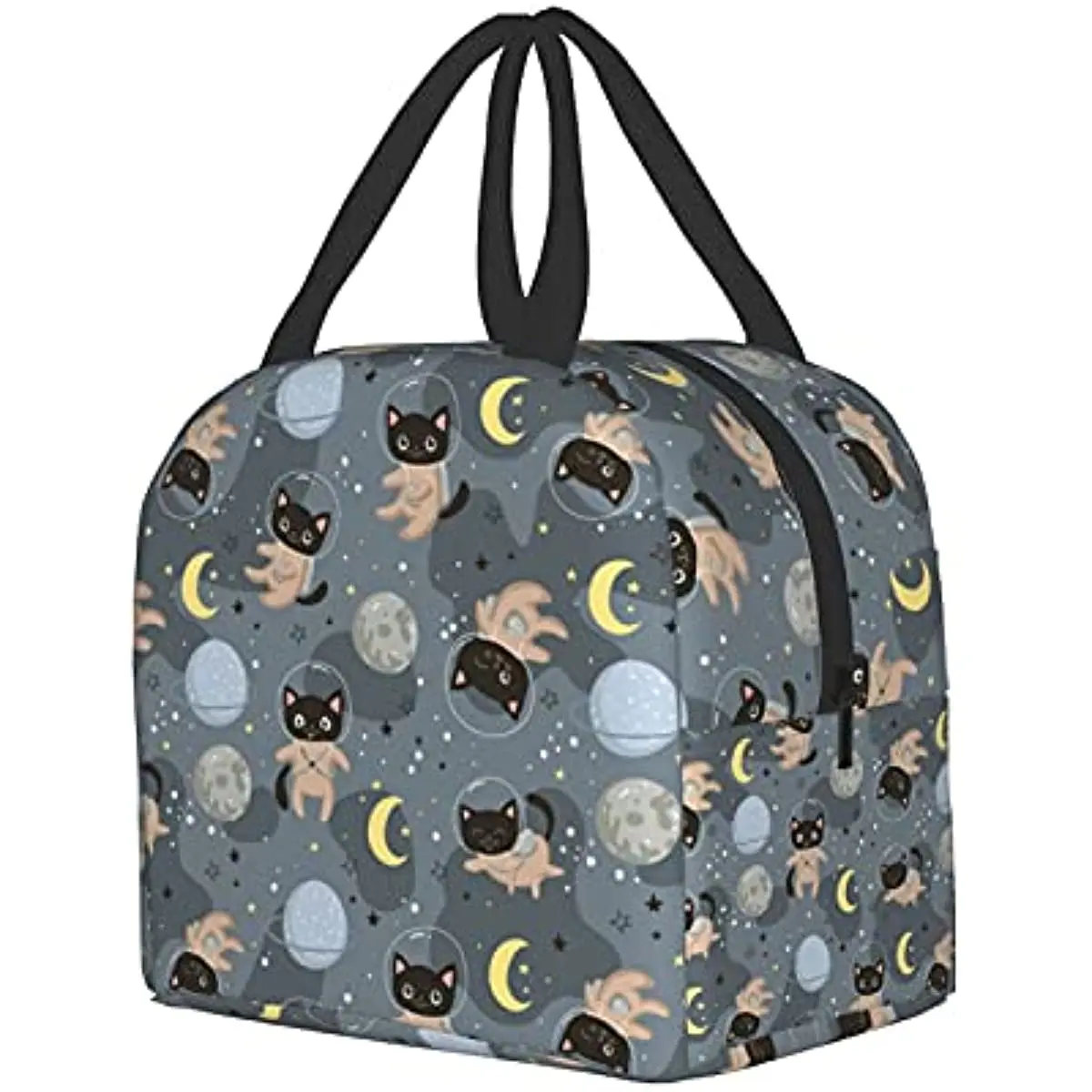 

Cute Cat Astronaut Kawaii Lunch Box Travel Bag Picnic Bag Thermal Insulation Durable Shopping Bag