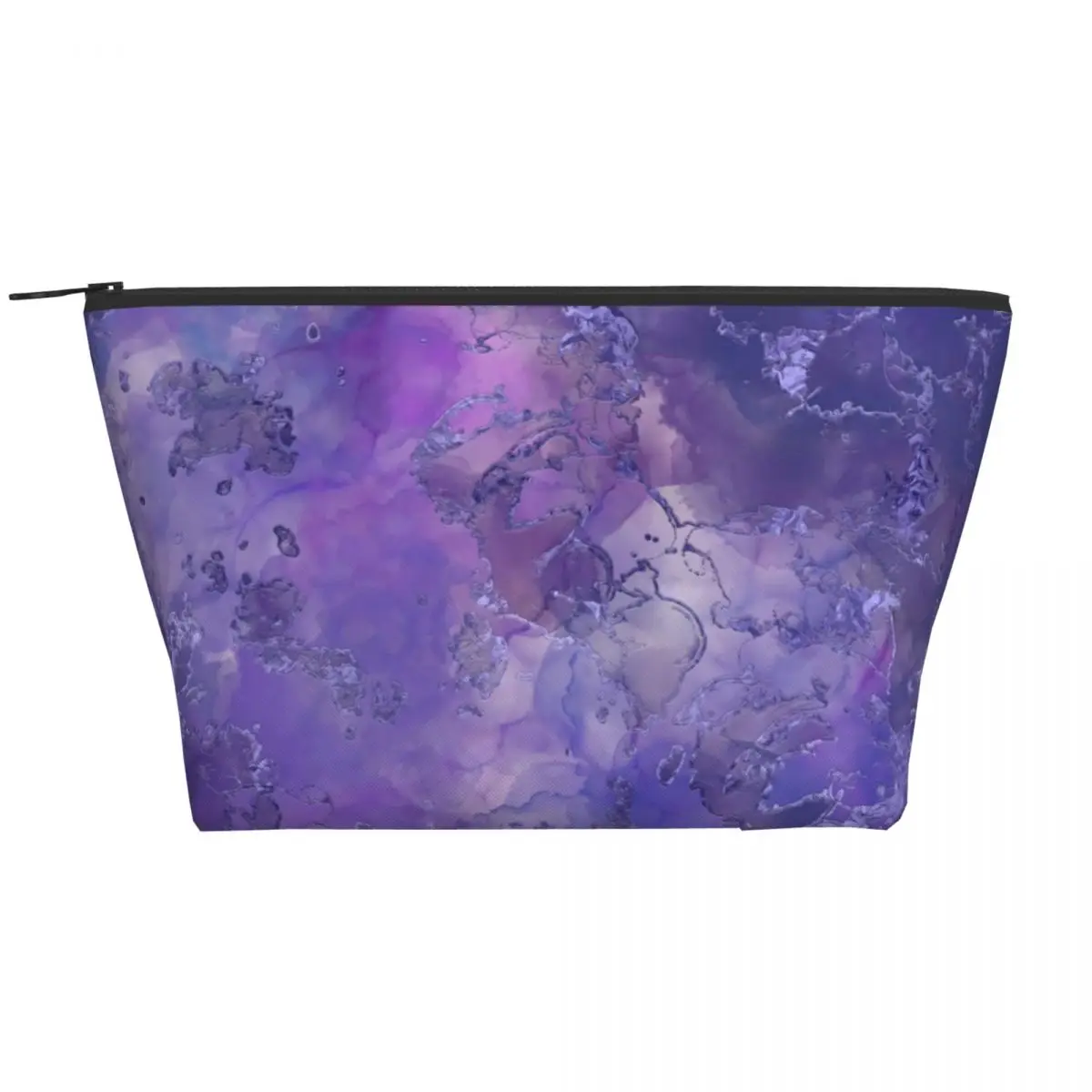 

Marble Ink Zipper Storage Organizers Stained Glass Print Large Capacity Makeup Pouch Travel Woman's Cosmetic Bags